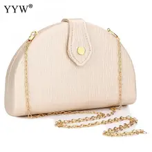 YYW Half Round Clutch Bag Fashion Women Evening Party Shoulder Bag Women Designer Wedding Handbag And Purse Large Bolsa Feminina xi yuan brand party evening bags wedding handbag pearl beaded clutch messenger purse chain shoulder bag bolsa feminina purse
