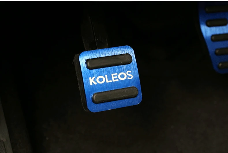 Алюминий брелок для автомобильных ключей, потенциометр педали газа педали тормоза крышка Нескользящие Pad на для Renault Kadjar Koleos аксессуары