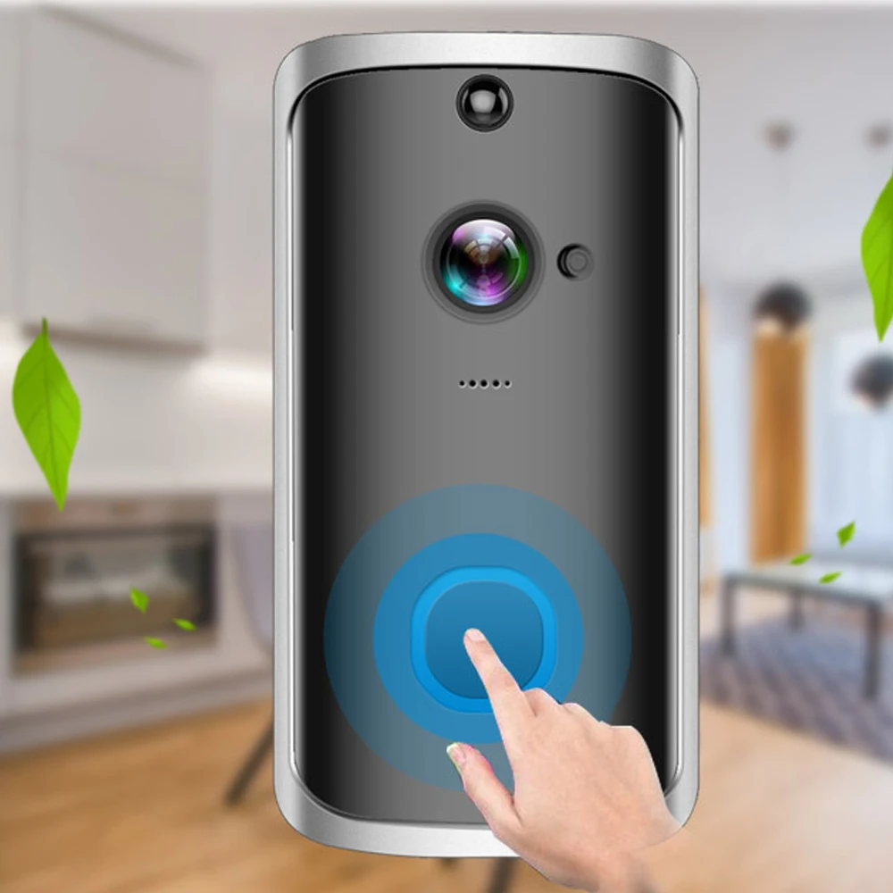 

Wireless WiFi Secure DoorBell Intelligent Video Door Phone Visual Recording Remote Home Monitoring Night Vision PIR 720P