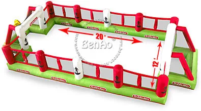 S005 Free shipping+blower Inflatable Football Field/Inflatable Football Pitch/Inflatable Soccer Field