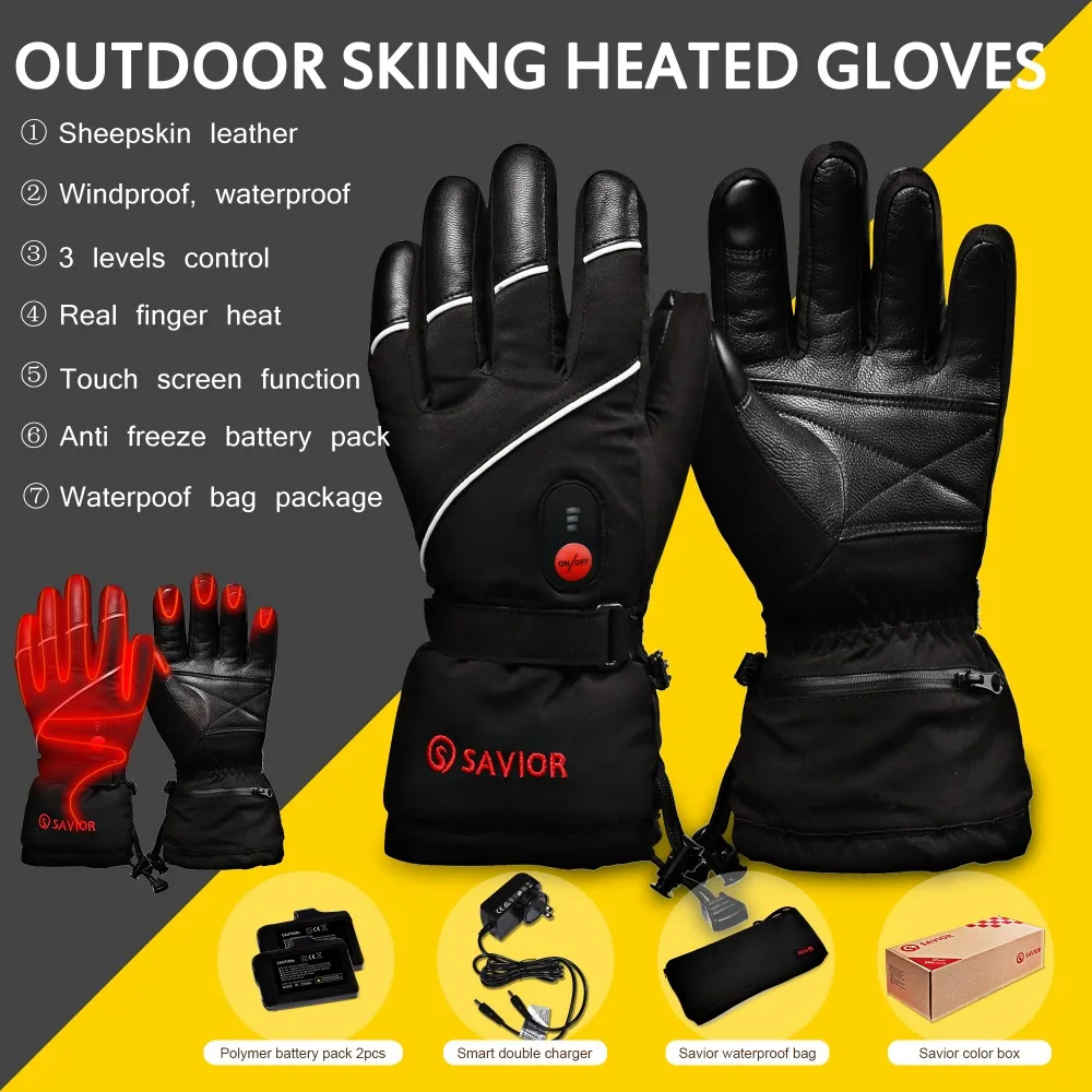 men's rechargeable heated gloves