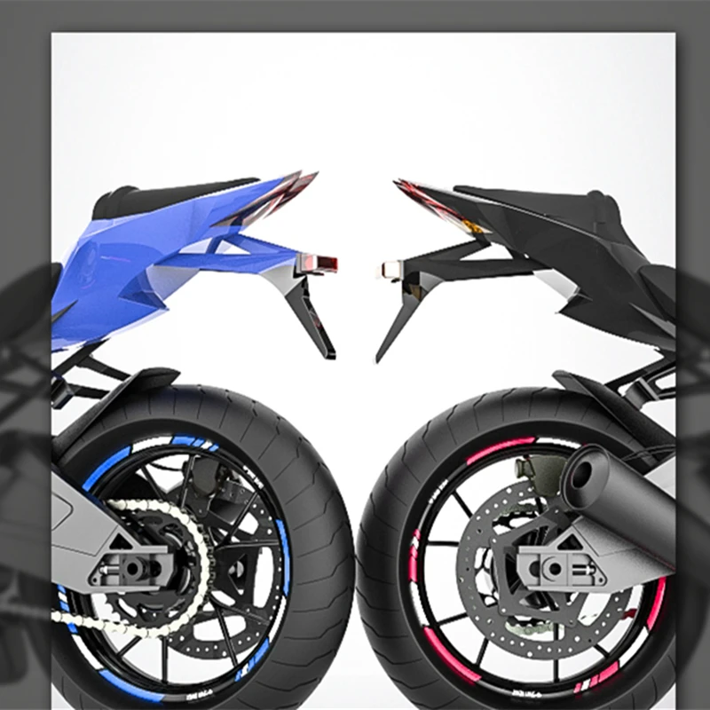 

1 Set 10 Inch Car Wheel Strips Stickers Decals Reflective Rim Tape Bike Motorcycle Car Tape Car Styling Creative DIY Modified