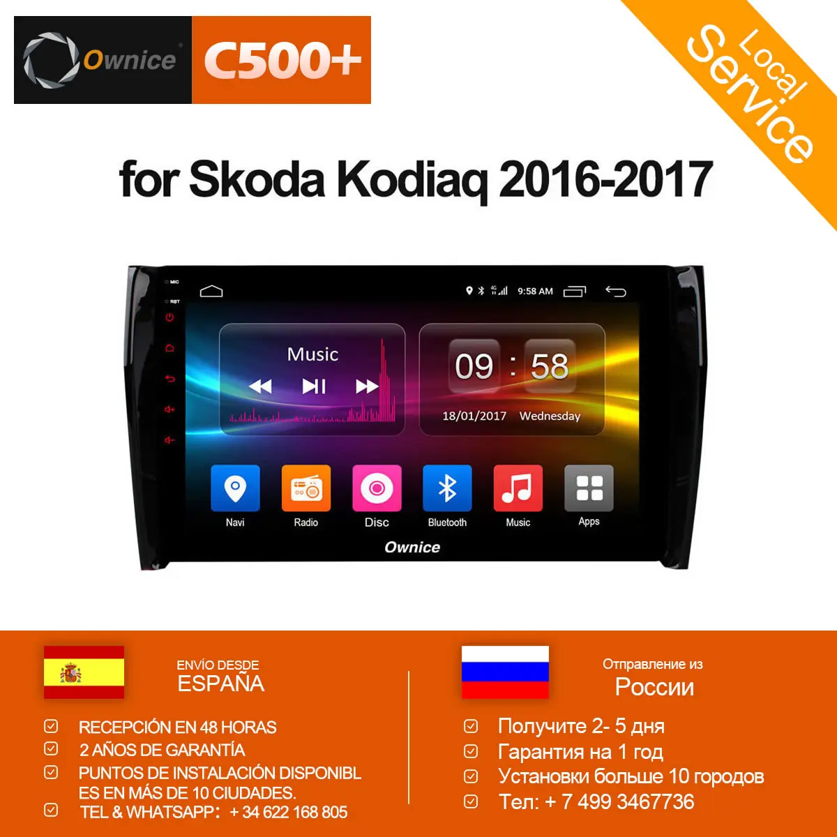 

Ownice K1 K2 10.1" Android 8.1 Octa Core 2GB RAM car dvd gps For Skoda Kodiaq 2016 2017 Support 4G SIM RDS DAB+ Carplay
