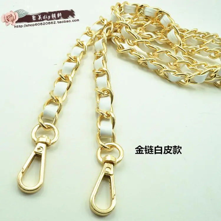 Free shipping leather handle bag strap purse strap bag hardware handbag strap bag parts chain bag chain belt baghandle