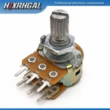 5 шт. B1K B2K B5K B10K B20K B50K B100K B500K B1M 6Pin вал WH148 потенциометр 1 K, 2K 5K 10K 20K 50K 100K 500K 1 м hjxrhgal