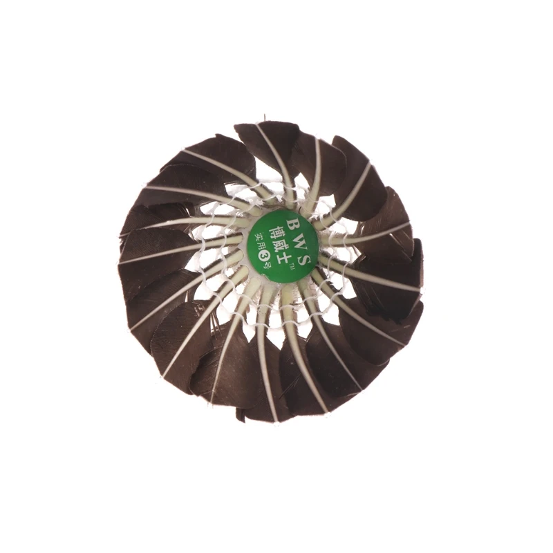 12 piezas plumas de Grado Superior formación Badminton Shuttlecock cabeza de espuma Durable