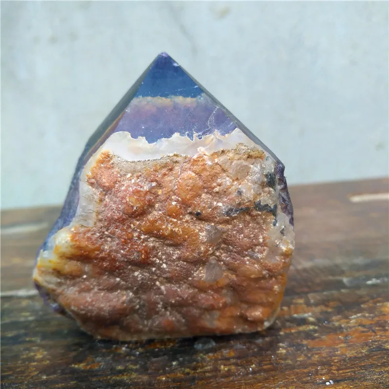 

Natural fluorite crystal wand