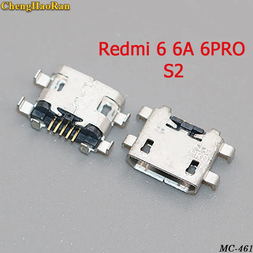 ChengHaoRan 5 шт. 10 шт. 5pin micro usb разъем для зарядки порт Гнездо для xiaomi redmi 4A 4X5 5A 5PLUS 6 6A 6PRO S2 - Цвет: Redmi 6 6A 6PRO S2