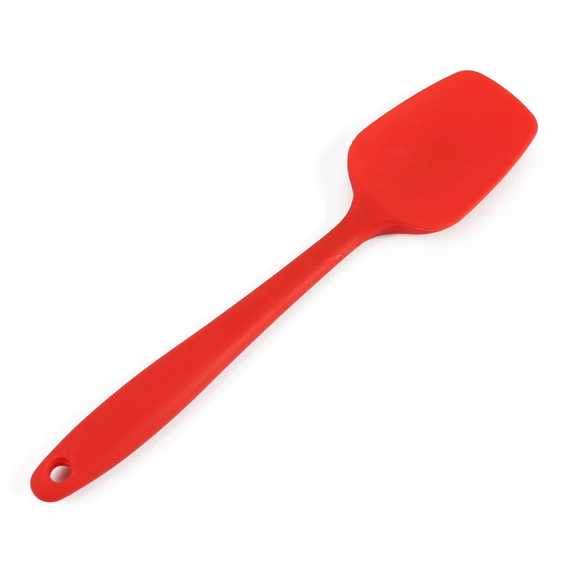 4 Colors Silicone Baking Spatula Large Cake Pastry  Scraper Non-Stick Butter Mixing Spoon Silicone Bakeware Kitchen Utensils (5)