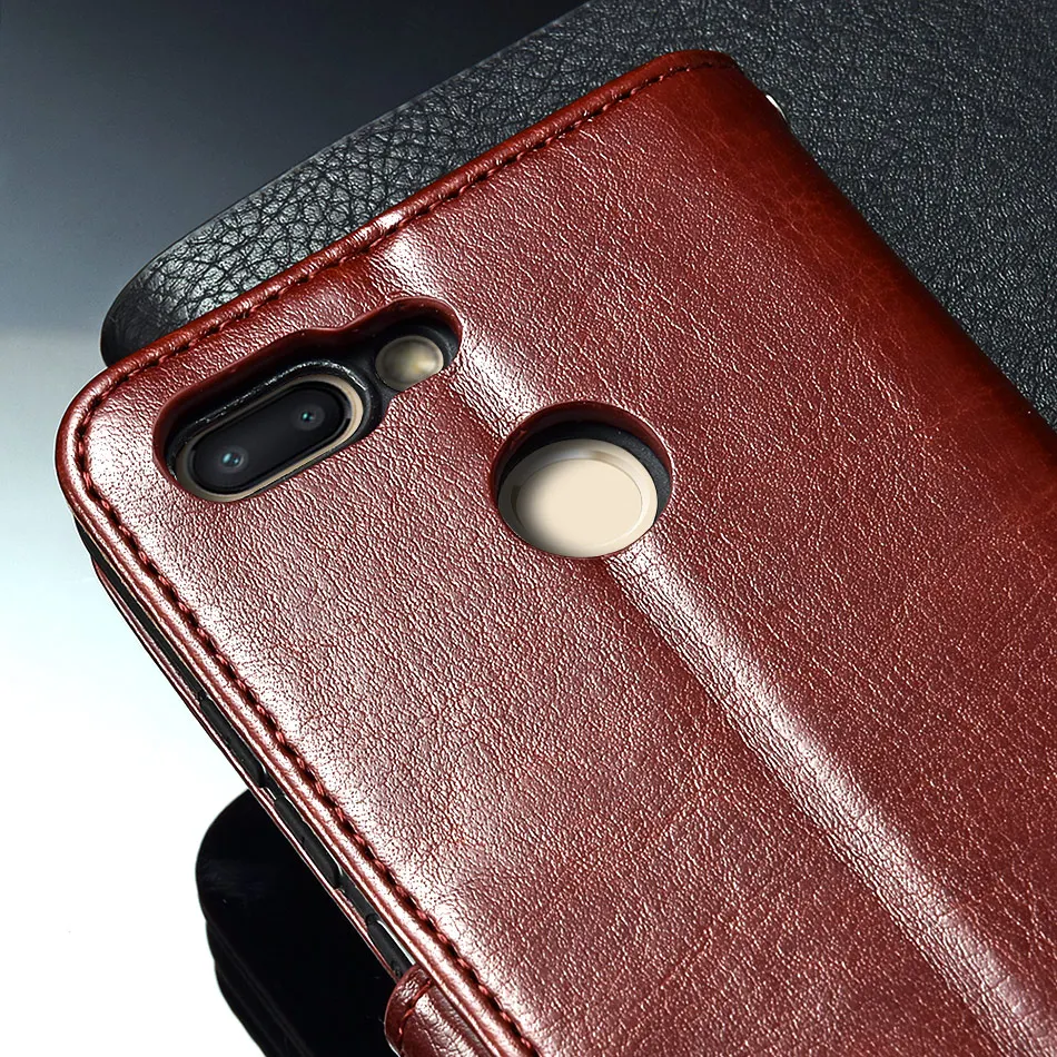 TOMKAS Flip Case for Xiaomi Redmi 6A 6 360 Protective Wallet Cover Luxury Leather + Silicon Case for Xiaomi Redmi 6 6A (15)
