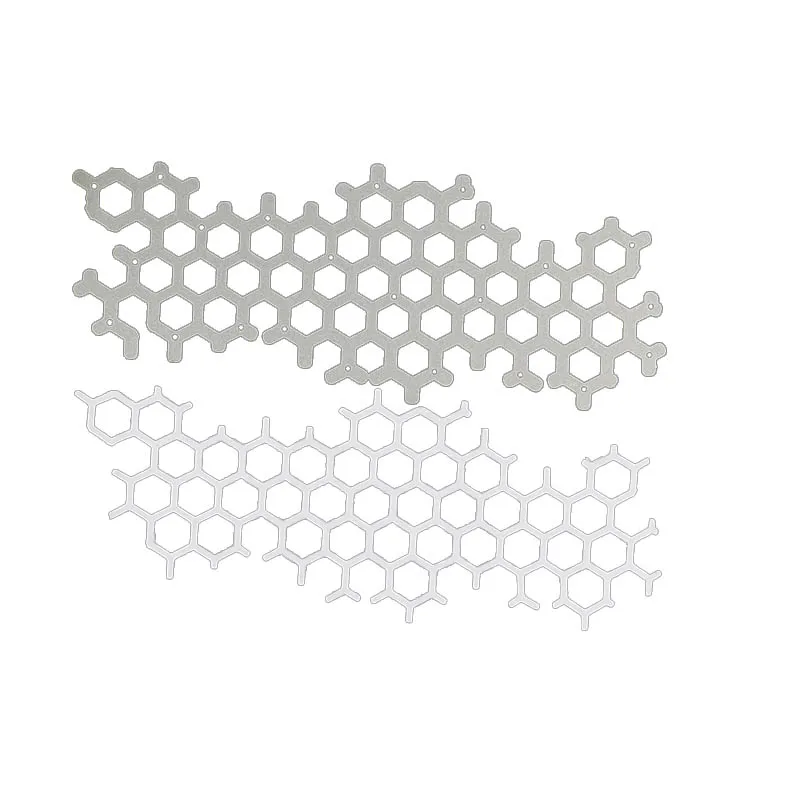 

Hexagon background Metal Cutting Dies for DIY Scrapbooking Die Stencils Embossing DIY Card Making/Photo Album Decoration