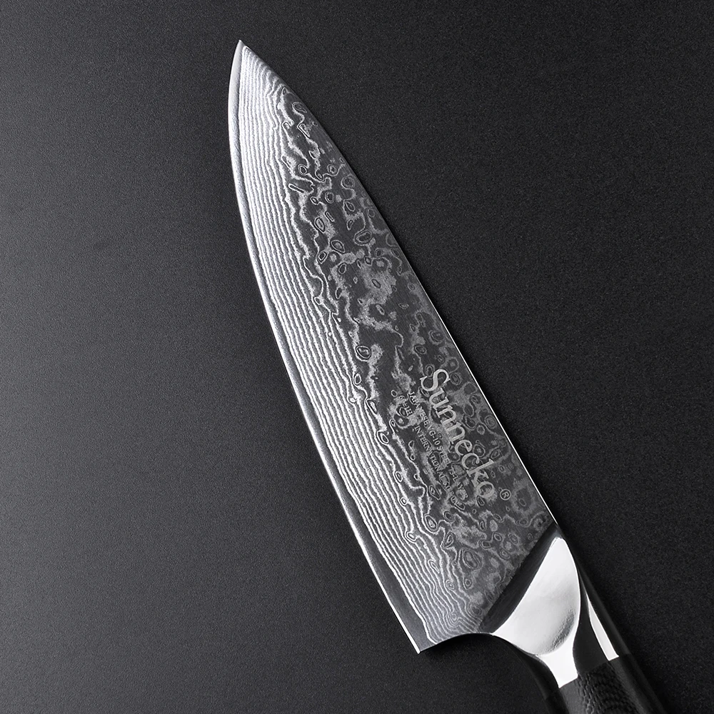 Sunnecko Premium 6," дамасский стальной нож шеф-повара японский VG10 стальной сердечник лезвие G10 ручка профессиональные высококачественные кухонные ножи