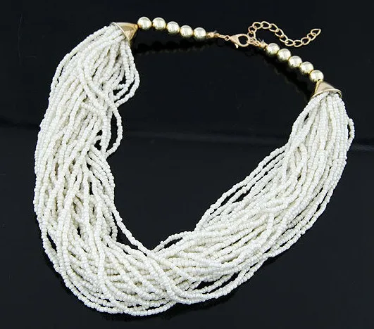 Bohemian Jewelry Bib Ethnic Beaded 