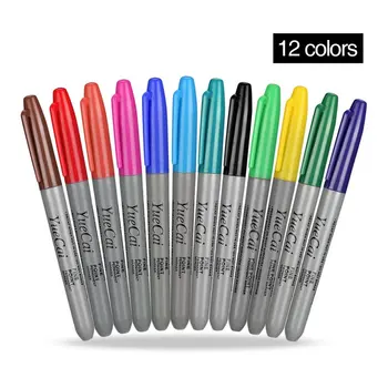 

12Pcs/Box Tattoo Transfer Pen Professional Tattoo Transfer Skin Marker Pen For Makeup Tattoo Accessories