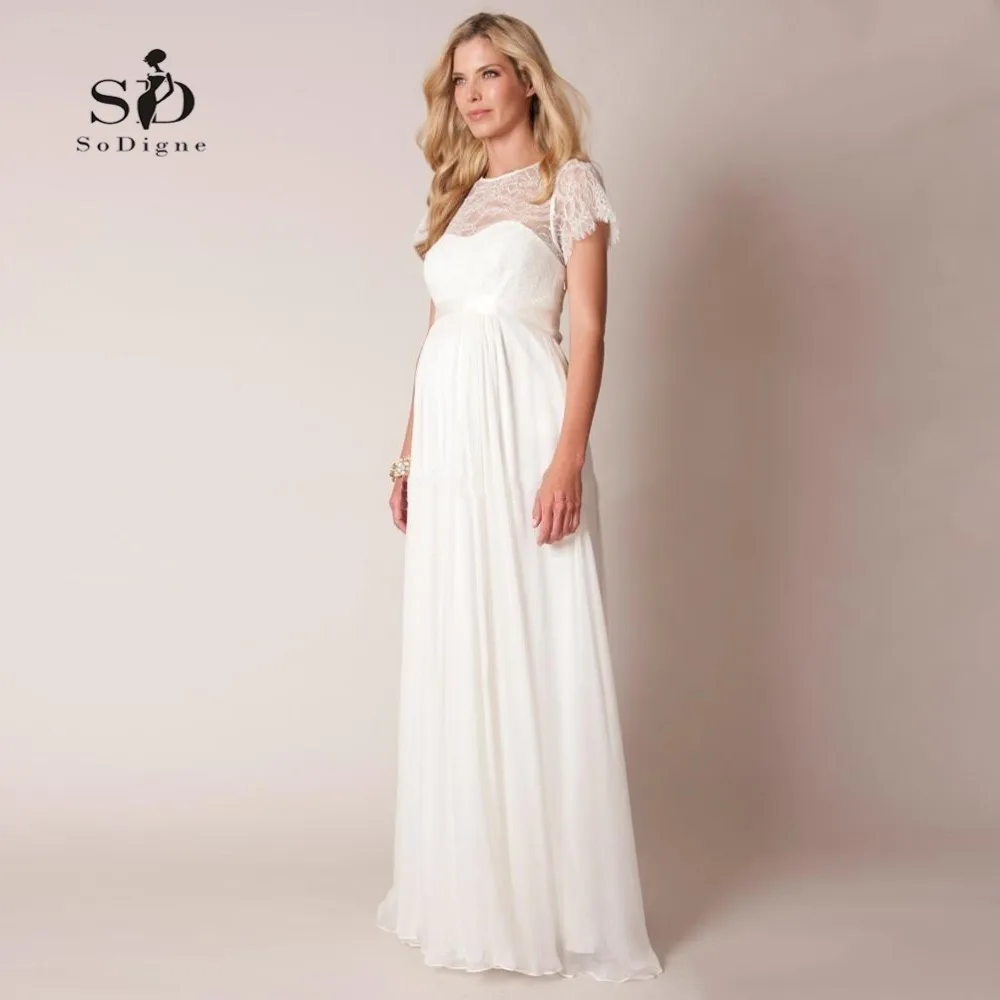 cheap-modest-long-lace-chiffon-maternity1