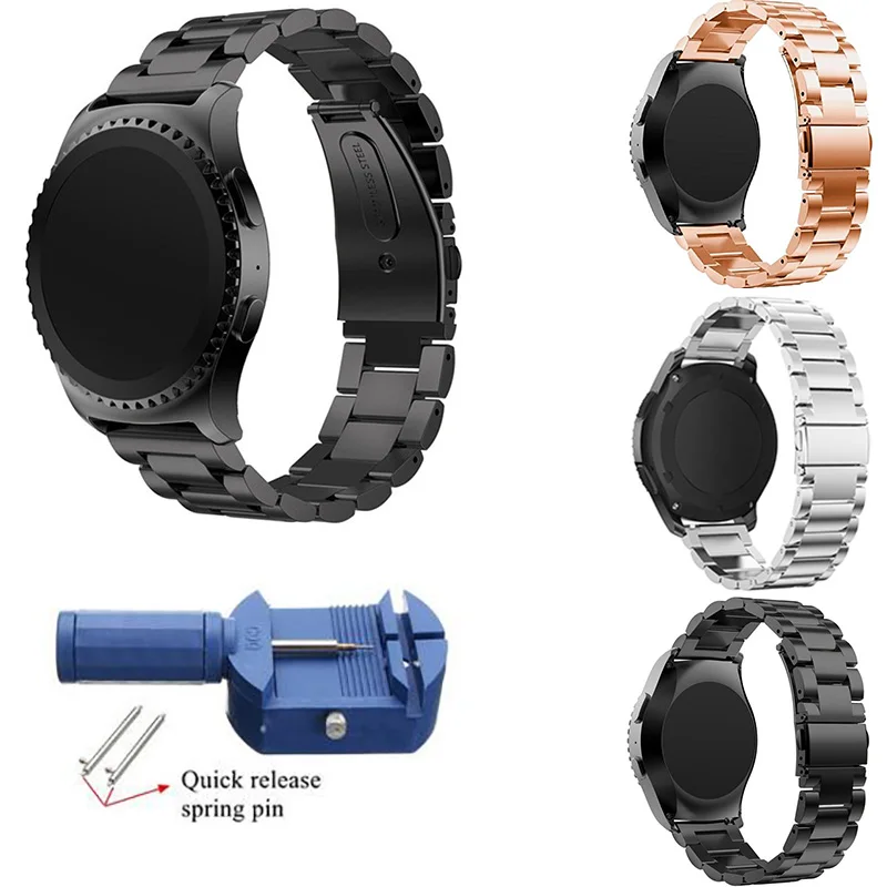 

20/22 mm Stainless Steel Watch Band for Samsung Gear S2 Classic Gear S3 Frontier/Classic Galaxy Watch 42mm 46mm Smart Watch Band