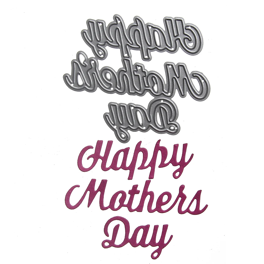 Mother/'s Day DIY Cutting Dies Stencil Scrapbook Album Paper Card Embossing Craft