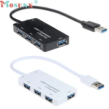 ECOSIN2 на солнечных батареях USB 3,0 4-Порты и разъёмы SuperSpeed компактный концентратор адаптер для ПК ноутбука Mac JAN30