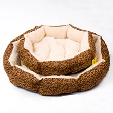 Winter Warm Dog Bed for Small Dog Pink Leopard Pet Bed Mats for Small Large Dog Puppy Cats Bed House Dog Supply Accessories