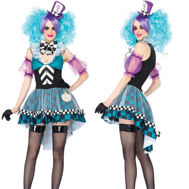 crazy mad hatter costume womens halloween costume party uniform