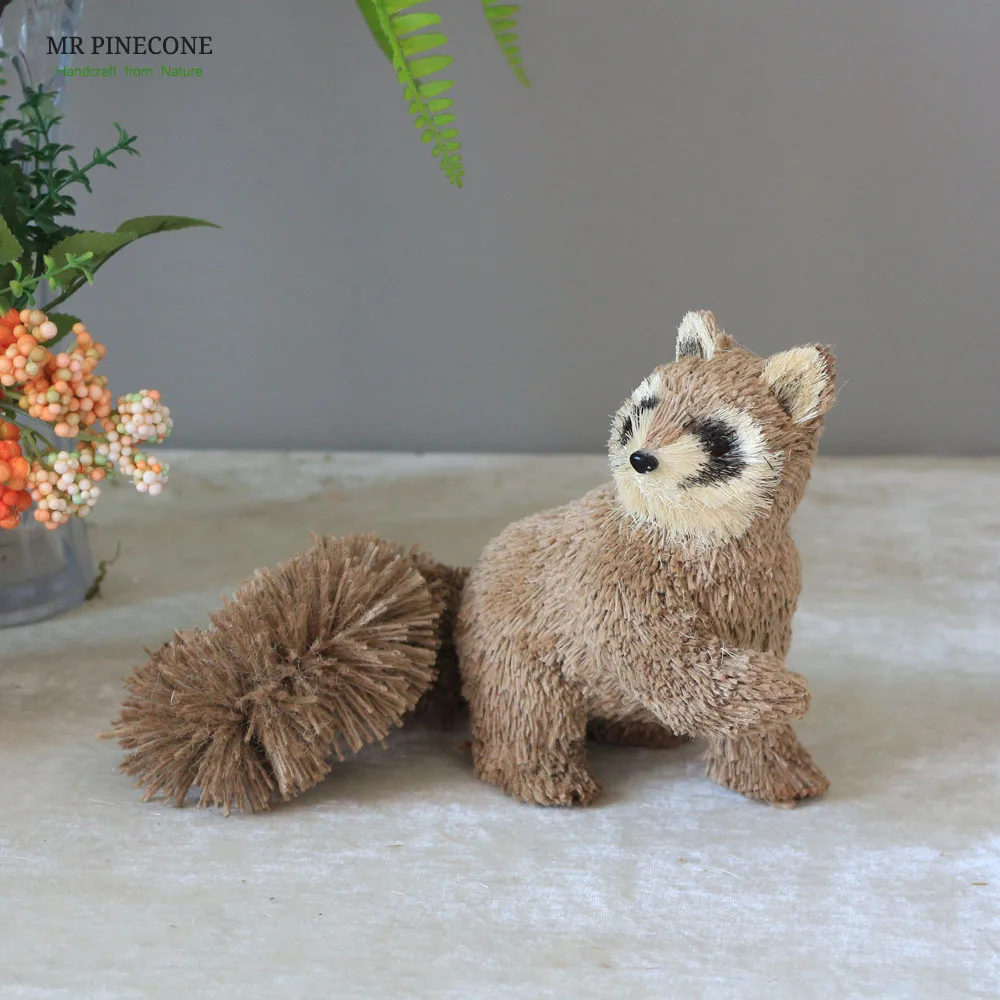  Animal Raccoon Figure Handmade Christmas Farmhouse Decorations Table Top Decor Table Centerpiece Xm