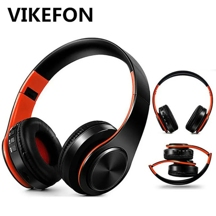 Беспроводные Bluetooth наушники с микрофоном поддержкой TF карт и FM радио|Наушники