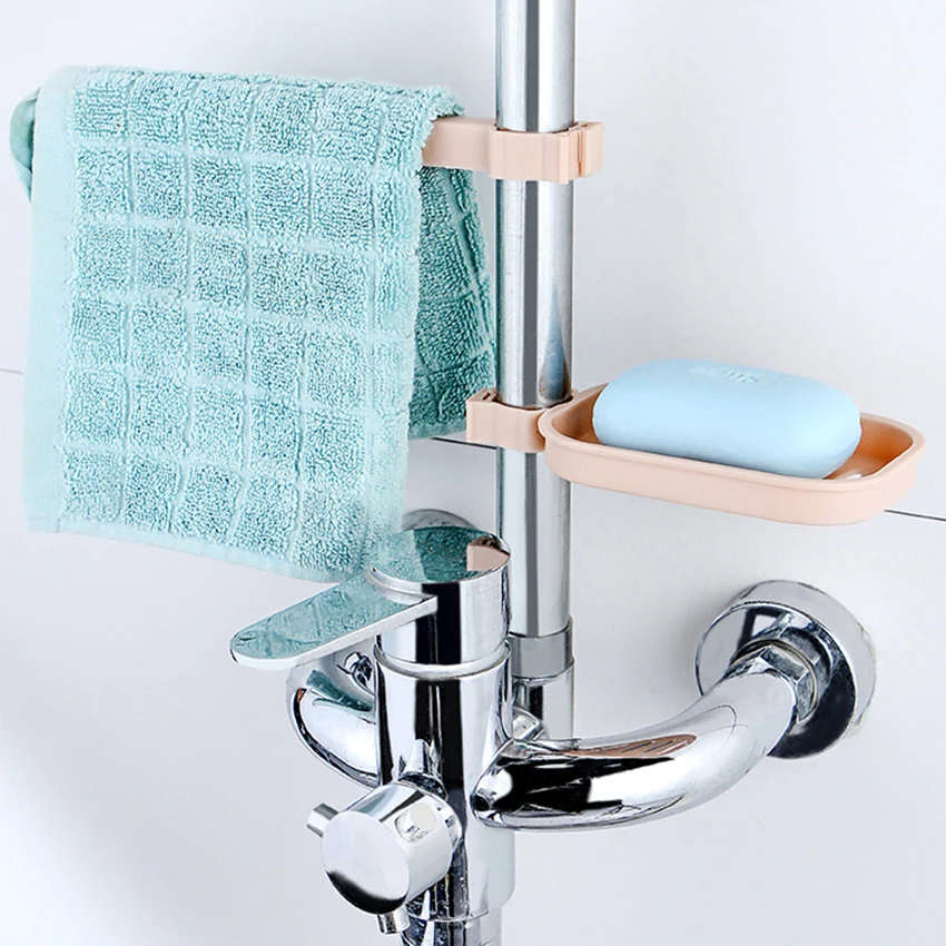 Sink Hanging Storage Rack Soap Towel Holder Bathroom Kitchen Faucet