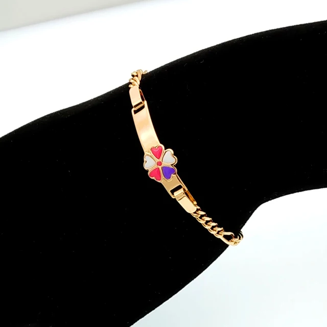 Red Baby Bracelets Gold Kids Jewelry Baby Armband Teen Gift Braclet