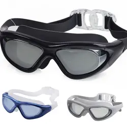 Новые очки для плавания Водные виды спорта водонепроницаемые противотуманные очки для плавания ming очки в большой оправе с силиконовые