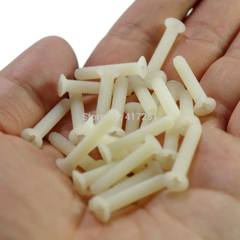 

1 piece Metric Thread M5*10mm Nylon Countersunk Head Phillips Screws Fasteners