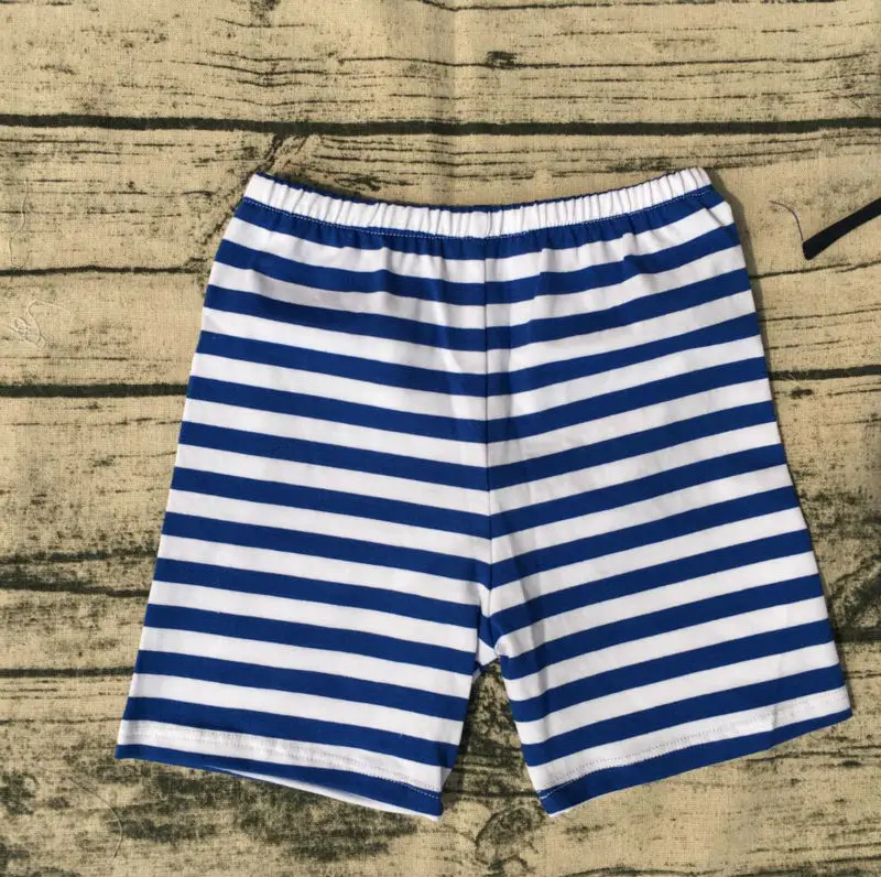 Летние однотонная одежда для малышей Шорты для мальчиков простой дизайн в полоску пляжные шорты Детские Высокое качество сна/спортивная одежда с короткими рукавами