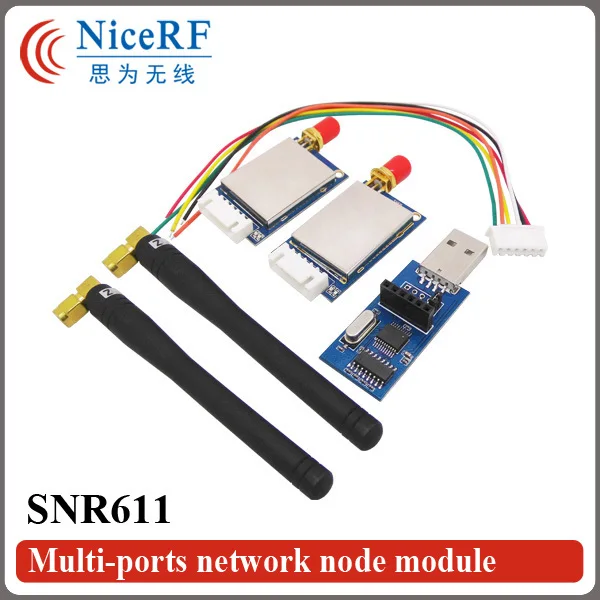 2 комплекта SNR611 433/470/868 МГц 20 дБм 915 МВт комплект беспроводного модуля трансивера RF
