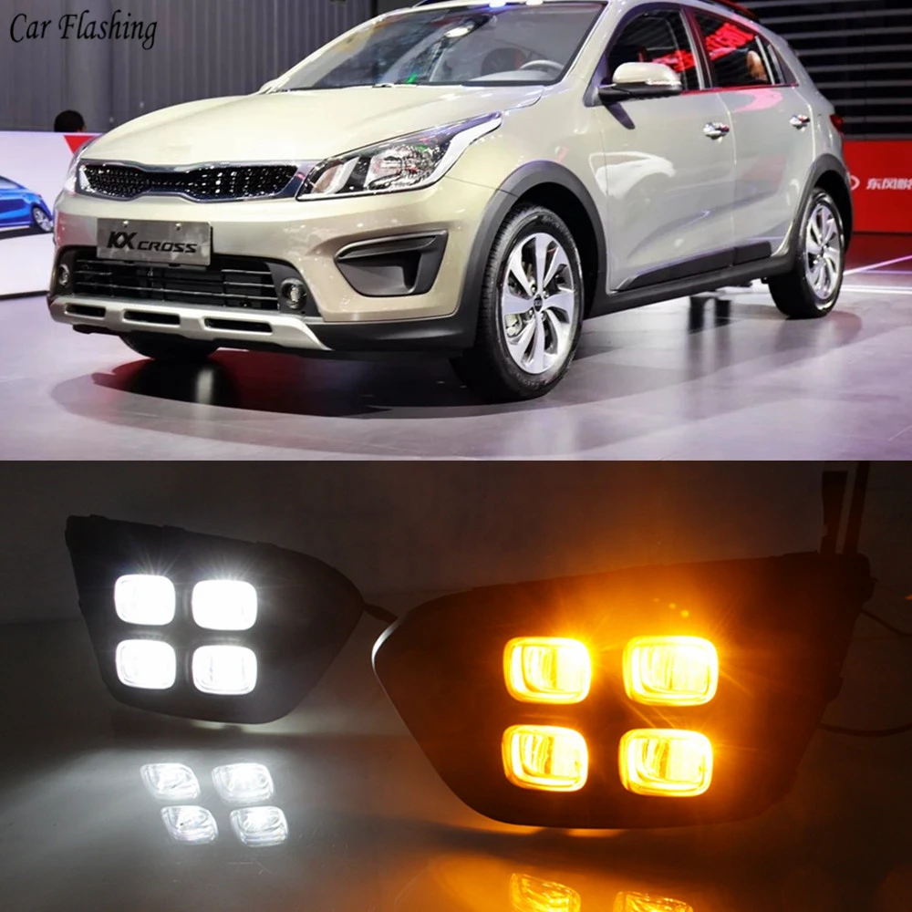 Рио х дхо. ДХО Kia Rio x-line 2018. Кия Рио 2018 ходовые ДХО led. Ходовые огни Киа Рио х лайн. Kia Sorento 2018 DRL led.