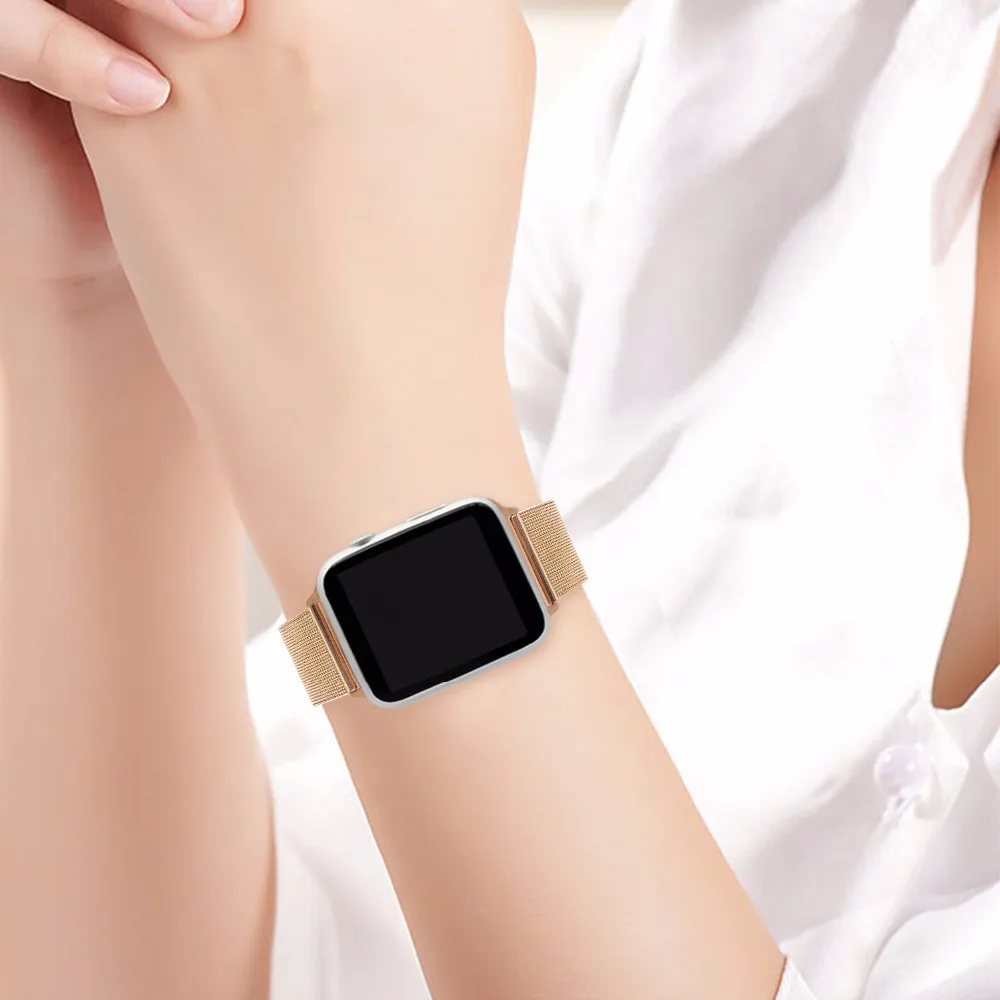 Миланская петля ремешок для iWatch Apple Watch 38 мм 42 серия 1 2 3 браслет из нержавеющей
