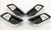 Free shipping car styling body cover stick trim door inner handle bowl frame lamp accessory 4pcs For TOYOTA C-HR CHR 2017