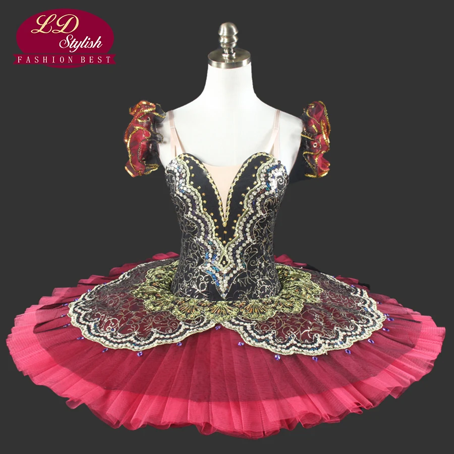 Ballet Tutu costumes black+red LD0014 00