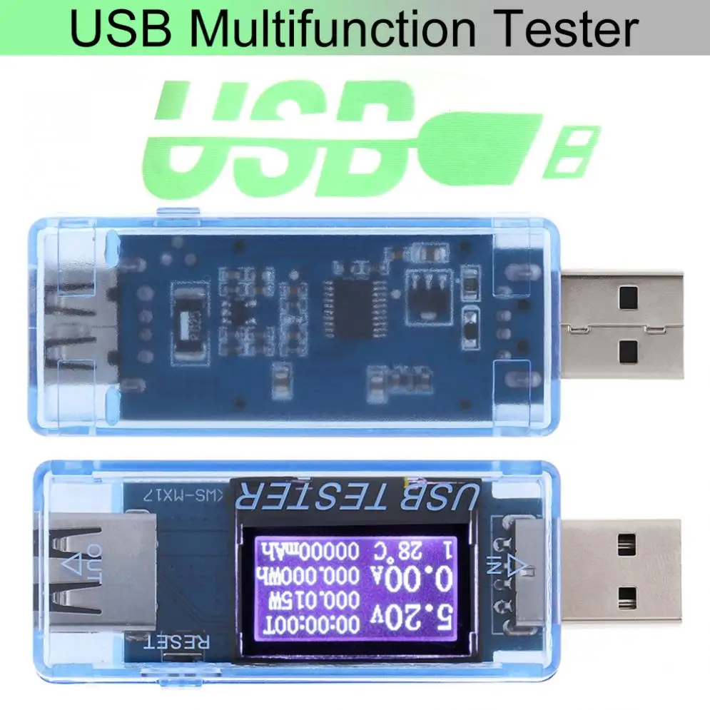 8 в 1 взаимный обмен данными между компьютером и периферийными устройствами и Напряжение детектор цифровой диспплей 4 V-30 V тестер ток Напряжение Зарядное устройство Ёмкость монитор