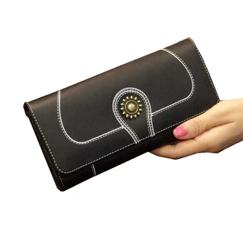 

Women Wallet Genuine Leather women purse coin Purse Long Floral clutch Women Leather wallet Mobile Phone Bag card holder wallet