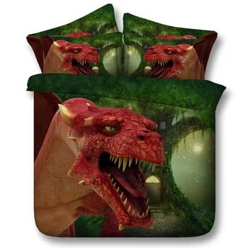 

Dragon Digital print Bedding Set Quilt Cover Design Bed Set Bohemian a Mini Van Bedclothes 3pcs Large size 260*225cm JF101