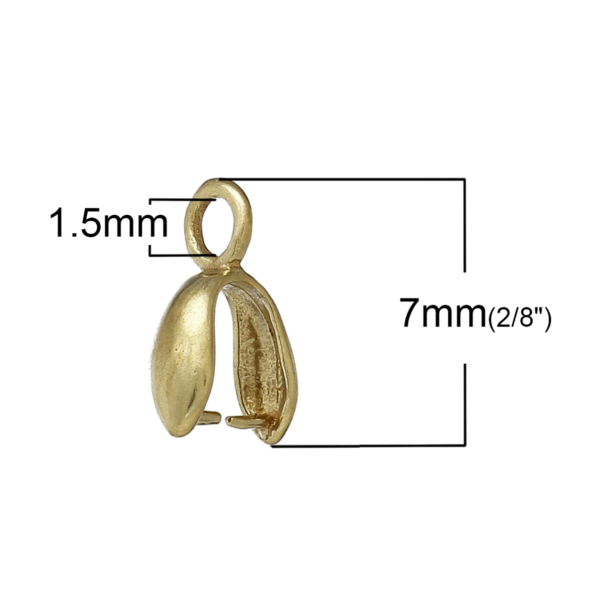 Doreenbeads النحاس قلادة الكفالات كليب وقلادة المشابك النحاس النغمة 7 ملليمتر (2/8 \