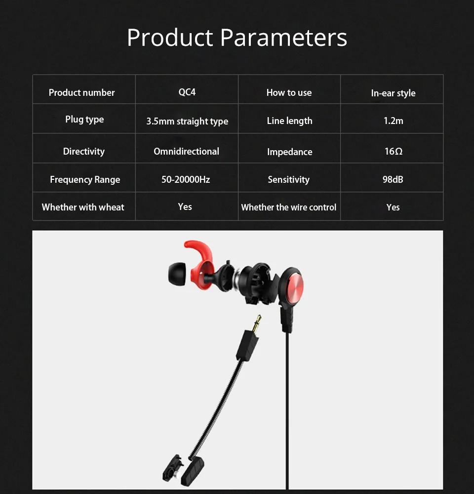 NEWGOOD Wired Earphone Bass Stereo Gaming Headset With Microphone PC Game Earphones With Detachable Mic For Computer PS4 (19)