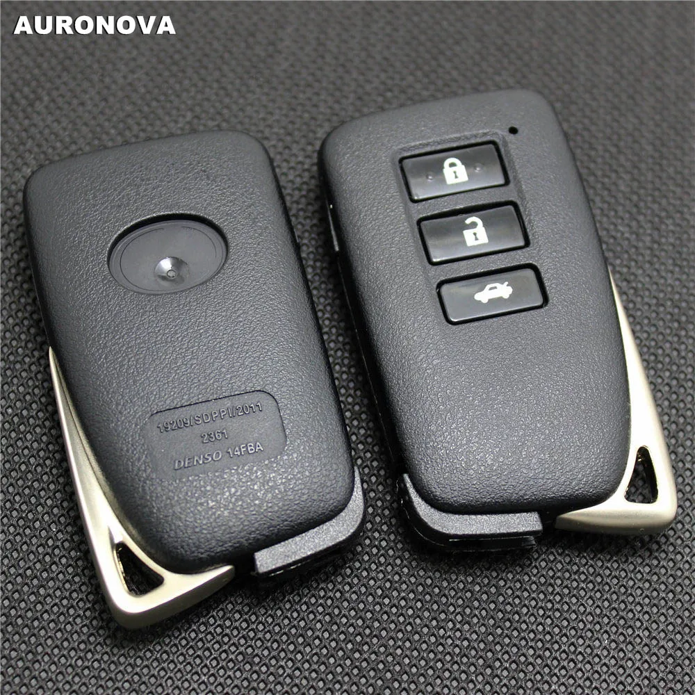 

AURONOVA Replace Smart Key Shell for Lexus ES350 RX IS LS GS IC 3 Buttons Replace Car Key Shell