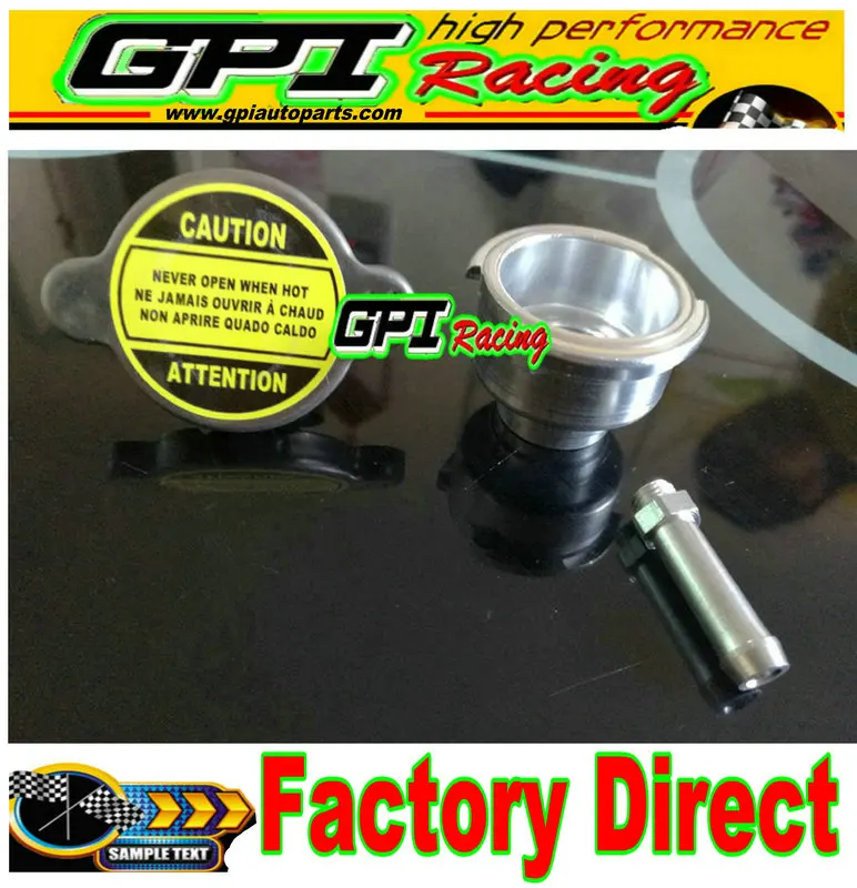 

WELD ON ALL ALUMINUM RADIATOR FILLER NECK + 1.1 BAR RADIATOR CAP