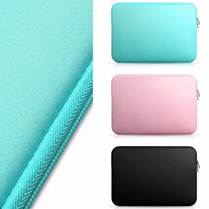 

New Zipper Laptop Sleeve Soft Case Bag For Macbook Laptop AIR PRO Retina 11" 12" 13" 14" 15" 15.6 inch Notebook Bag