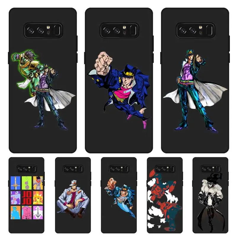 P104 Jojo Bizarre Adventure Black Silicone Case Cover For Samsung Galaxy Note 3 4 5 8 9 10 Plus M10 M20 |