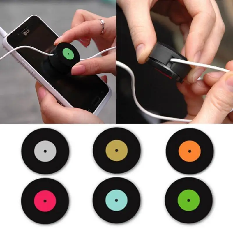 

1Pcs Retro Film Earphone Wire USB Cable Bobbin Winder Wire Organizer Cable Cord Wire Organizer Smart Wrap
