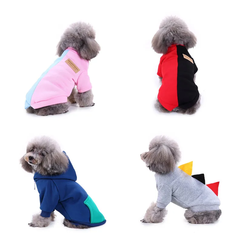 

New Autumn Winter Pet Products Dog Clothes Pets Coats Soft Cotton Puppy Coats Jackets Dog Hoodies For Small Dogs Clothes