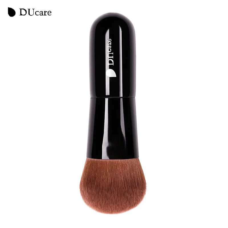 DUcare 1 шт. Топ коричневый из синтетического волоса, пудра кисть Высокое качество кисти для макияжа кисть для нанесения пудры