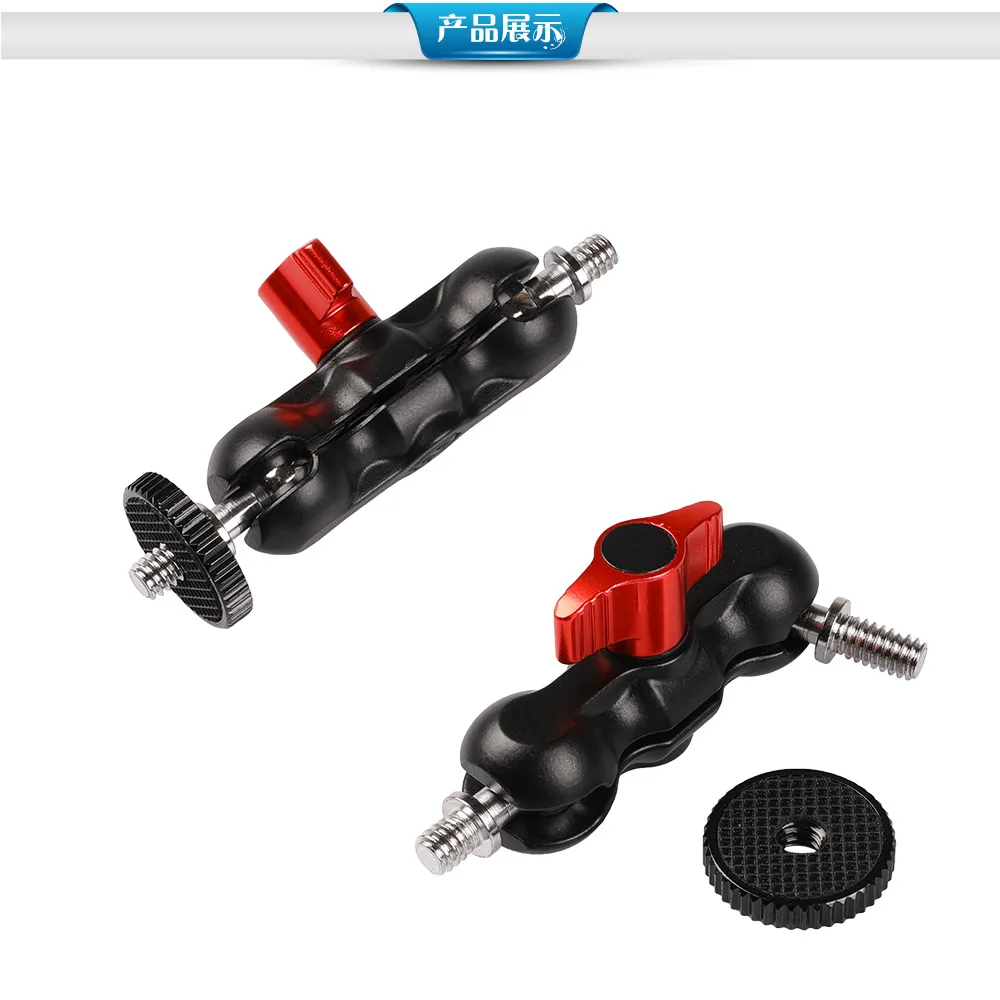 

Kaliou Multi-function 1/4"-20 Thread Ball Head Clamp Ball Mount Clamp Magic Arm Super Clamp for Monitor Slider Dolly Video Light