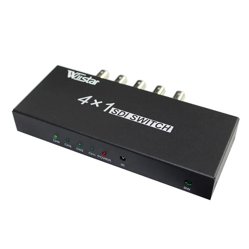 

New Style SDI 4x1 Switch 4 Channels SDI Signal to 1 SDI Signal Channel Support Full-HD SDI Signal Input and Output Free Shipping